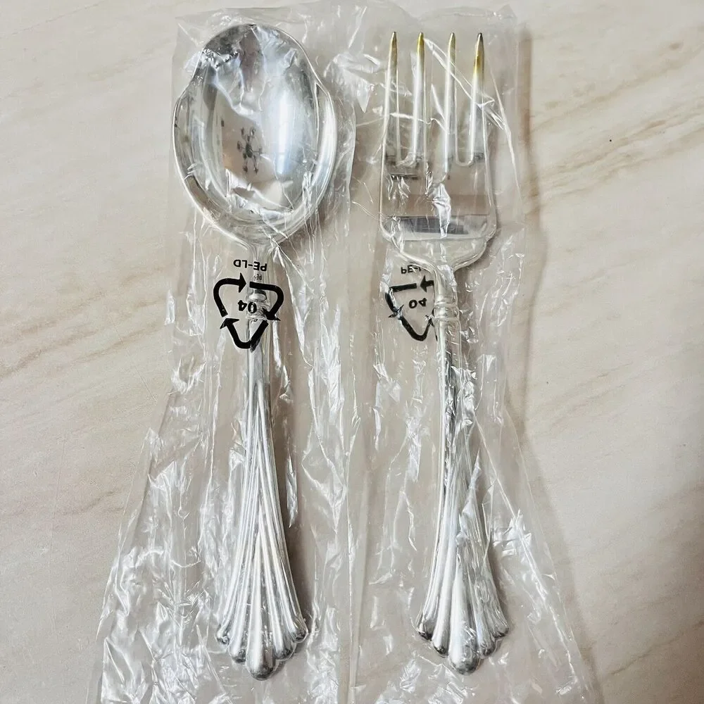 New International Royal Plume Wm. Rogers&Son Silver-plated Serving Set 8 5/8 in